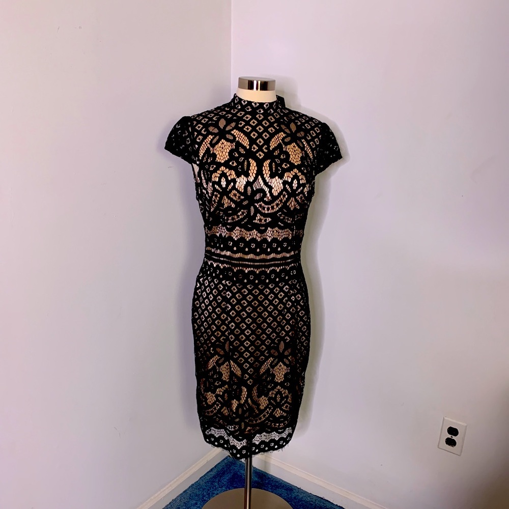 Black lace dress 10, 12, 14 new resale